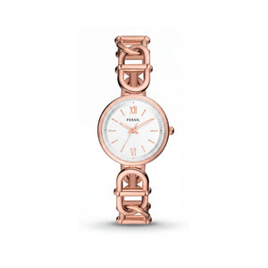 Fossil Carlie ES5273 Gold Stainless Steel Women's Watch, 30mm