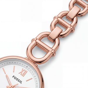 Fossil Carlie ES5273 Women's Watch — side view, Stainless Steel case 30mm