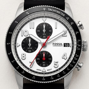 Fossil Classic Men's Watch — front view, Quartz movement 42mm