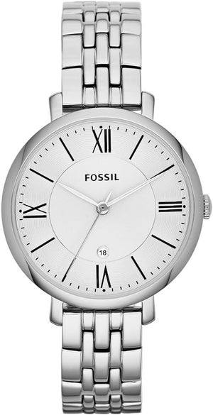 Fossil Jacqueline ES3793 Silver Dial Stainless Steel Women's Watch, 36mm