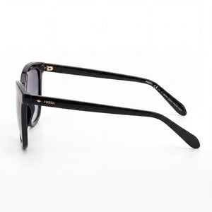 Fossil Fos 2115/G/S Cat Eye Sunglasses Women — side view, Non-Polarized Dark Grey Shaded lens