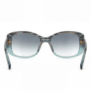 Fossil Fos 2138/S Oval Sunglasses Women — side view, Non-Polarized Green Shaded lens
