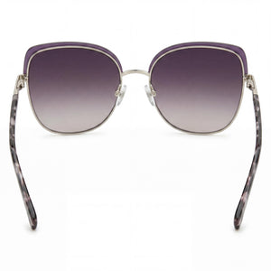 Fossil Fos 3126/G/S Butterfly Sunglasses for Women — interior view, Pink lens detail