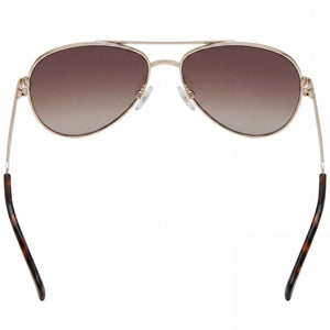 Fossil Fos 3141/G/S Aviator Sunglasses for Women — interior view, Non-Polarized lens detail