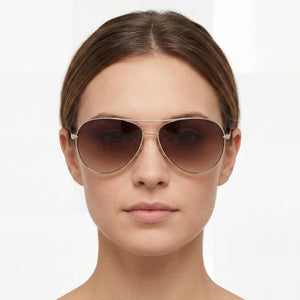 Fossil Fos 3141/G/S Gold Sunglasses Women — lifestyle wear, office and outdoor errands