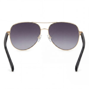 Fossil Fos 3150/G/S Aviator Sunglasses for Women — interior view, Non-Polarized lens detail