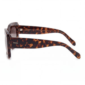 Fossil Fos 3158/S Rectangle Sunglasses Women — side view, Non-Polarized Brown lens