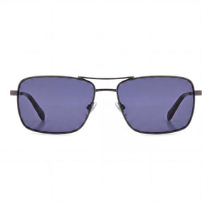Fossil Fos 3161/G/S Rectangle Sunglasses for Women — front view, Stainless Steel frame