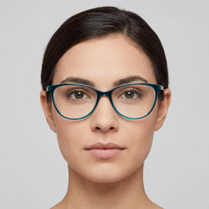 Fossil FOS 7050 Teal Eyeglasses Women — lifestyle wear, weekend travel and city walks