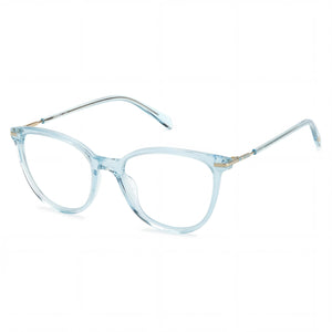 Fossil Fos 7106 Blue Square Eyeglasses for Women, Plastic frame