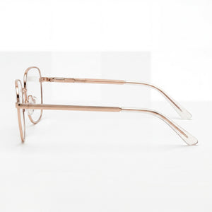 Fossil Fos 7113 Rectangle Sunglasses for Women — front view, Alloy Steel frame
