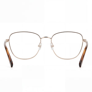 Fossil Fos 7113 Round Eyeglasses for Women — interior view, Polycarbonate demo lenses