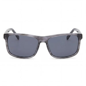 Fossil Rectangle Sunglasses for Women — front view, Stainless Steel frame