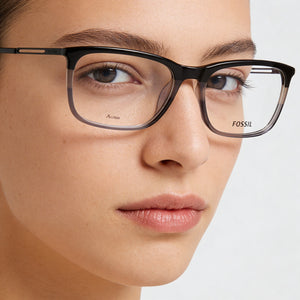 Fossil Modern Black Eyeglasses Unisex — lifestyle wear, desk routines and formal meetings