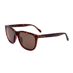 Fossil Modern Havana Square Sunglasses for Women, Havana lens