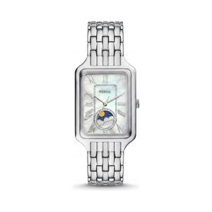 Fossil Raquel Silver Dial Stainless Steel Women's Watch, 29mm