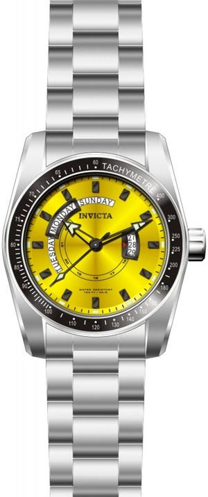 Invicta Men's Quartz Watch, Yellow Dial, 50M Water Resistant