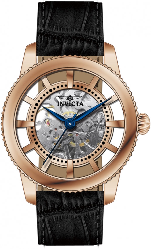 Invicta Men's Vintage Analog Display Automatic Self Wind Black Watch