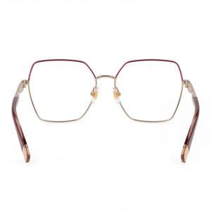 Furla VFU674 Square Eyeglasses Women — side view, Gold Metal temples
