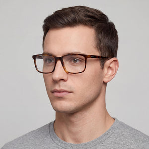 Gant Classic Rectangle Eyeglasses for Men — interior view, Polycarbonate demo lenses