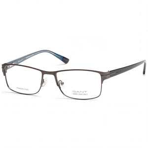 Gant Ga3084 Silver Rectangle Eyeglasses for Unisex, Metal frame
