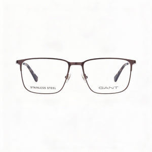 Gant Ga3241 Rectangle Eyeglasses Unisex — front view, Stainless Steel