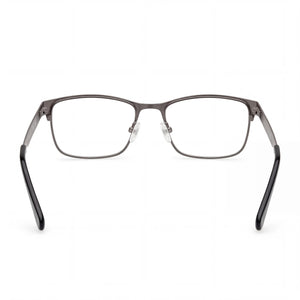 Gant Ga3295 Rectangle Eyeglasses Unisex — side view, Silver Metal temples