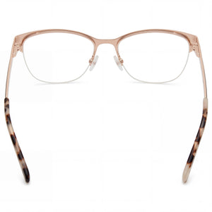 Gant Ga4116 Cat Eye Eyeglasses Women — side view, Black Metal temples