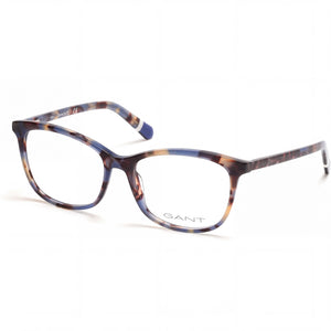 Gant Ga4117 Coloured Havana Rectangle Eyeglasses for Women, Plastic frame