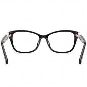 Gant Ga4136 Cat Eye Eyeglasses Women — side view, Black Plastic temples