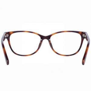 Gant Modern Rectangle Eyeglasses Women — side view, Havana Plastic temples