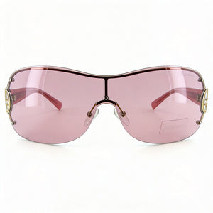 Giorgio Armani Shield Sunglasses for Women — front view, Acetate frame