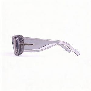 Givenchy Gv40044u Rectangle Sunglasses Women — side view, Polarized Silver lens