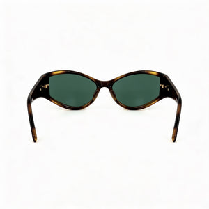 Givenchy GV40050I Shield Sunglasses Women — side view, Non-Polarized Green lens