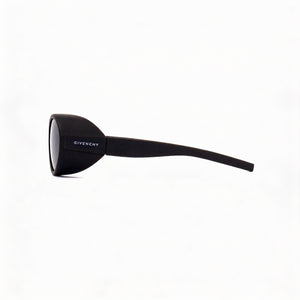 Givenchy GV40065I Oval Eyeglasses Women — side view, Black Nylon temples