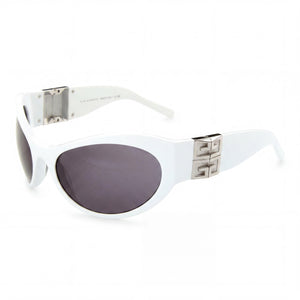 Givenchy GV40073I 21A White Cat Eye Sunglasses for Women, Smoke lens