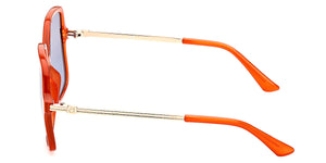 Guess Women's Orange Square Sunglasses