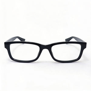 Gucci Rectangle Eyeglasses Unisex — front view, Plastic frame