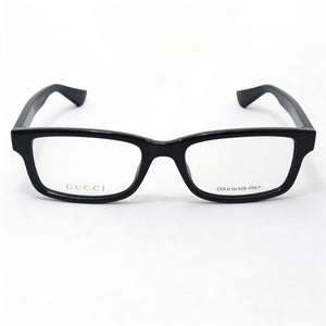 Gucci Rectangle Eyeglasses Unisex — front view, Plastic