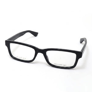 Gucci Black Rectangle Eyeglasses Unisex, Plastic frame