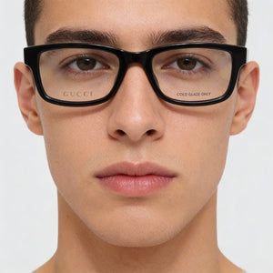 Gucci Black Eyeglasses Unisex — lifestyle wear, office and reading