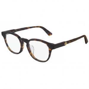 Gucci Gg0556oj-002-47 Havana Round Eyeglasses Unisex, Plastic frame