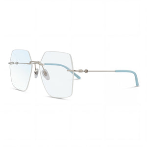 Gucci gg0683o-30008571-002 Silver Square Eyeglasses for Women, Metal frame