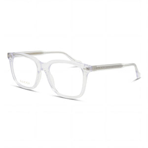 Gucci GG0737O Transparent Square Eyeglasses for Men, Plastic frame