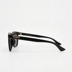 Gucci Gg0746sa-001 Square Sunglasses Women — side view, Non-Polarized Dark Grey lens