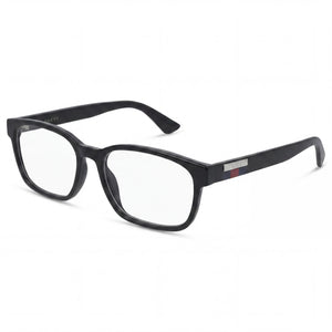 Gucci GG0749O-004 Black Rectangle Eyeglasses for Men, Plastic frame