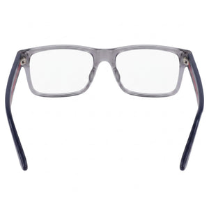 Gucci GG0752O Rectangle Eyeglasses Men — side view, Gray Acetate temples