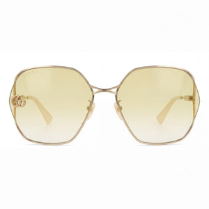 Gucci GG0818SA-004 Square Sunglasses for Women — front view, Metal frame