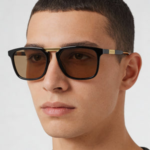 Gucci gg0842s Rectangle Sunglasses for Men — interior view, Non-Polarized lens detail