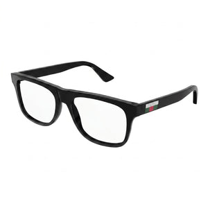 Gucci GG1117O 001 56 Black Square Eyeglasses for Men, Plastic frame